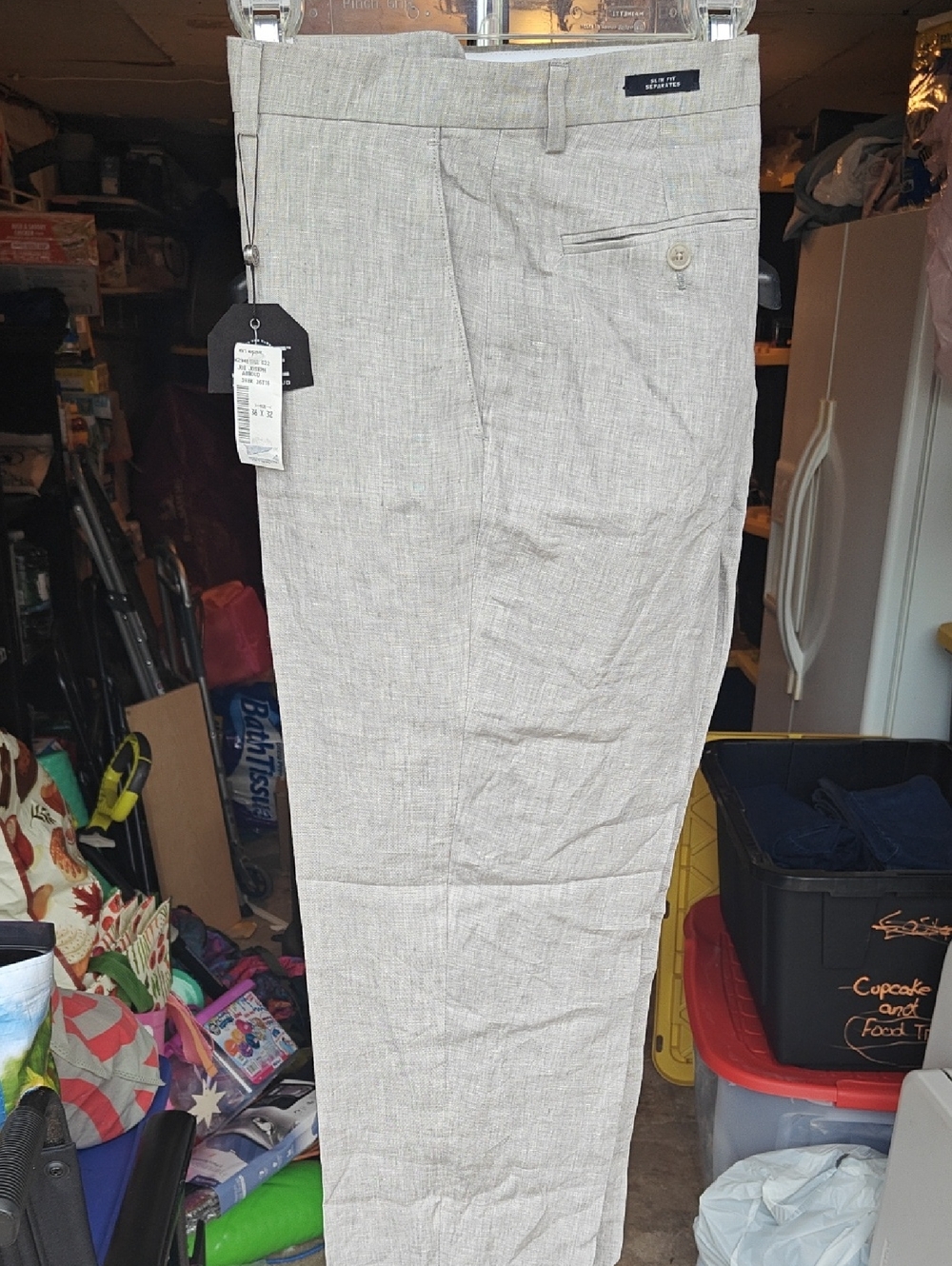 Joseph Abboud Light Gray Men's Dress Pants